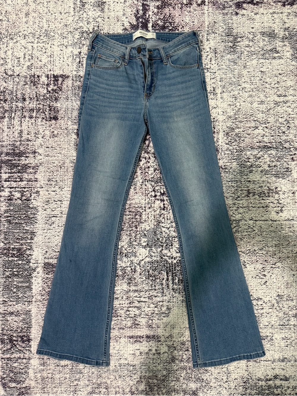 Hollister Light Blue Bootcut Jeans - Flared Silhouette